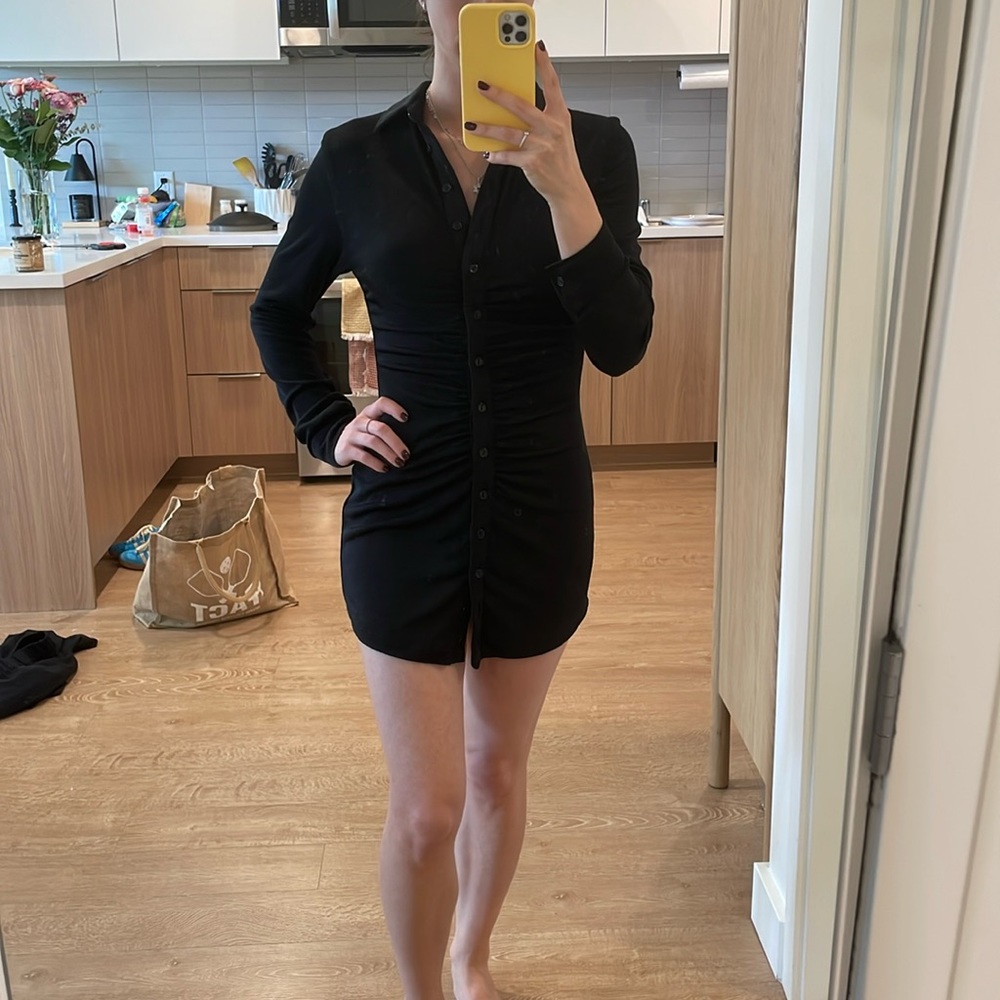 LAST CALL! With Jean Button Down Dress